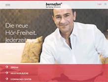 Tablet Screenshot of bernafon.de